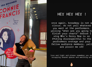 atriz-de-‘the-pitt’-critica-gritos-de-fas-da-serie-durante-musical-na-broadway:-‘nao-e-um-circo’